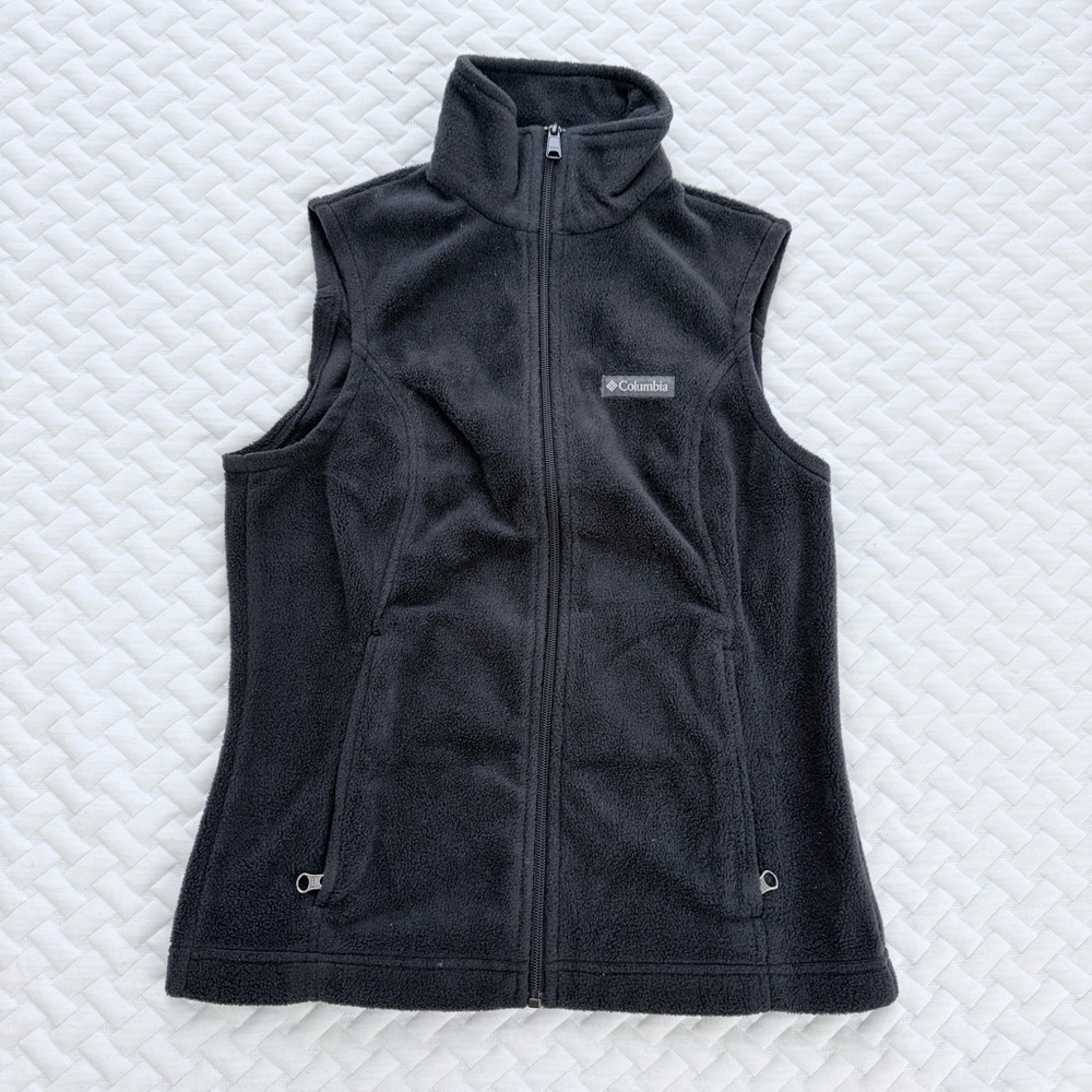 Columbia Black Fleece Vest Outdoor Essential